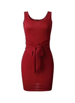 Sleeveless Dress Red 