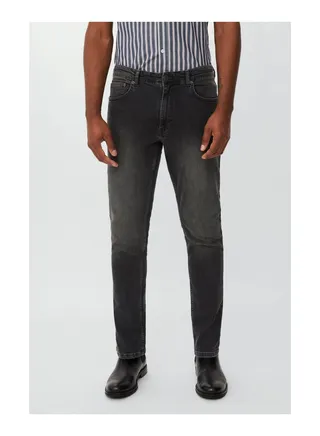 Slim Leg Stretch Grey Jean 