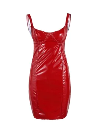 Sleeveless Mini Dress Red 
