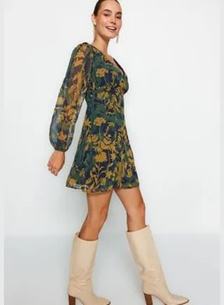 Multicolored Woven Dress TWOAW24EL00320