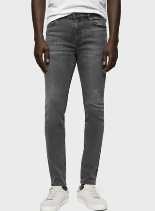 Light Wash Skinny Fit Jeans 