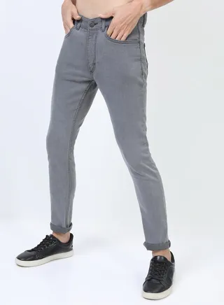 Mid Wash Jeans with Pockets
