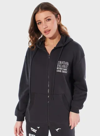 Hooded Zip Through Jacket 