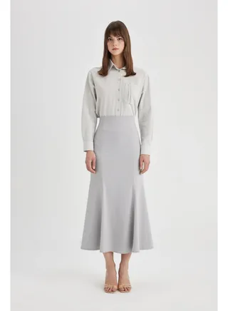 Woman Pencil Woven Skirt 