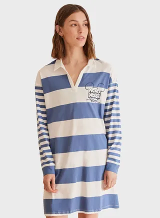 Striped Knitted Nightdress 