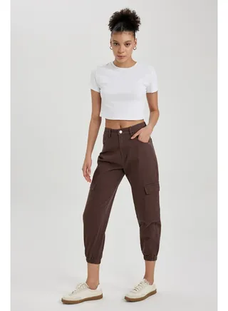 Woman Cargo Jogger Woven Trousers 