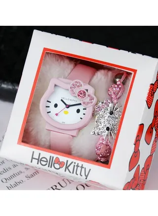 Hello Kitty Creative Diamond Watch Bracelet Set 
