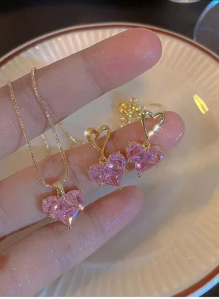 Luxury Jewellery Set For  Women Inlaid With Zirconia 