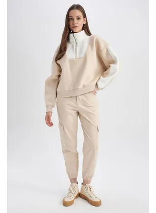Woman Cargo Jogger Woven Trousers 