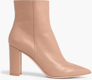 Leather ankle boots