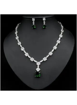 Cubic Zirconia necklace set 
