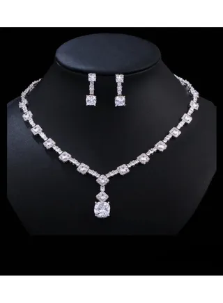 Cubic Zirconia necklace set 
