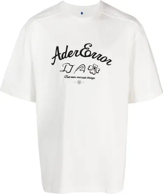 embroidered-logo cotton-blend T-shirt