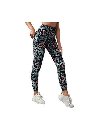 Sports Leggings  With Pocket Multicolour 