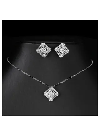 Elegant earring and necklace set 