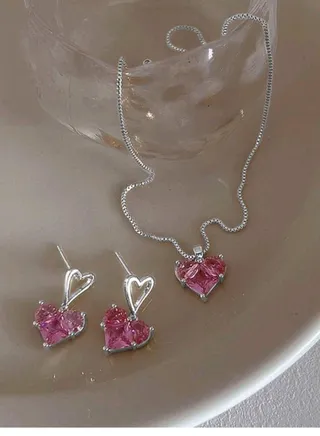 Luxury Jewellery Set For  Women Inlaid With Zirconia 