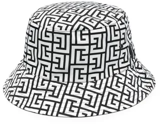 Monogram-Print Bucket Hat