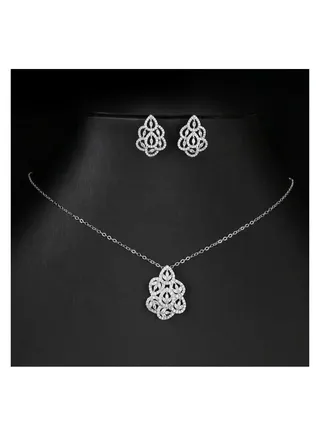 Zirconia necklace set 