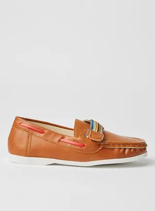 Synthetic Slip-On Shoes Tan 