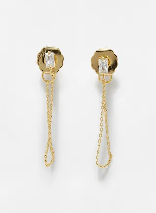 Cable Chain Dangle Earrings 