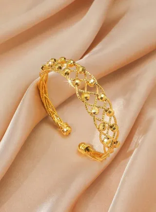 18k Gold Plated Bangle For Women 