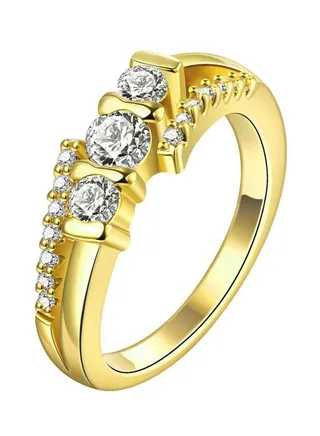 Zirconia Studded Geometric Ring 
