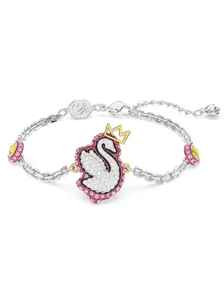 SWAN  Iconic Crown Swan Bracelet Pink 
