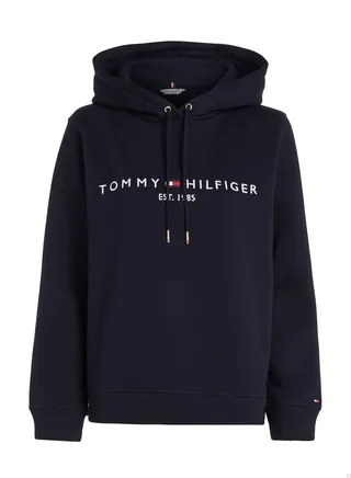 Women's Essential Logo Hoody Sweatshirt, Navy 