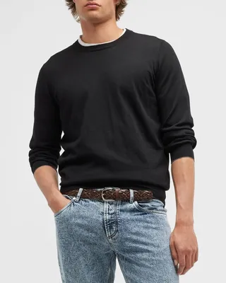 Men's Wool-Cashmere Crewneck Sweater