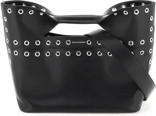 Eyelets-detailed Small Tote Bag