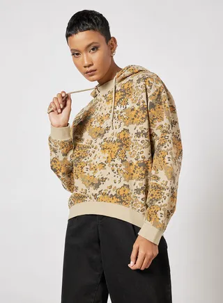 Contra Camo Print Hoodie 