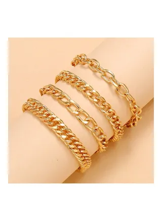 4-Piece Fashionable Bracelets 