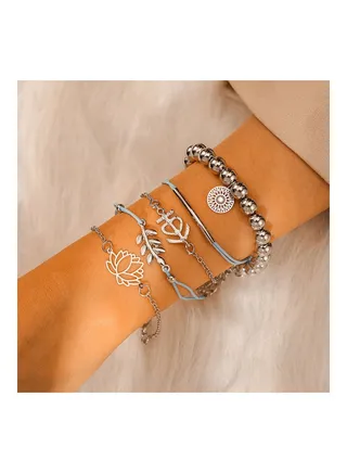 5-Piece Fashionable Bracelets 