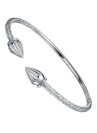 925 Sterling Silver Indian Style Bangle 