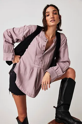 Edge Washed Shirt by Free People