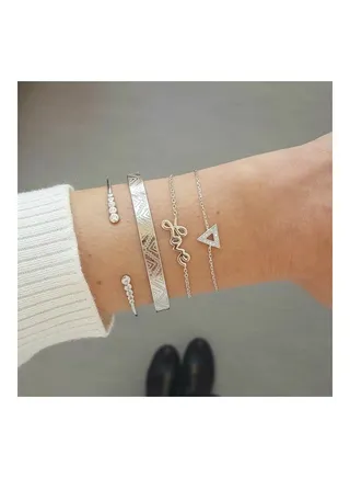 4-Piece Fashionable Bracelet 