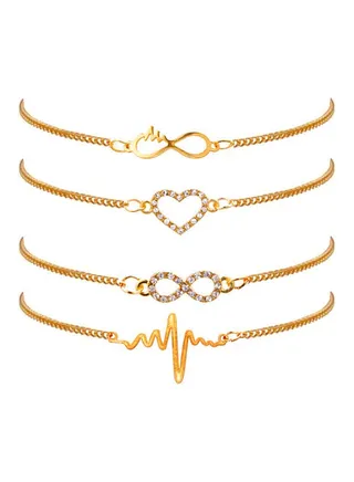 4-Piece Fashionable Bracelet 