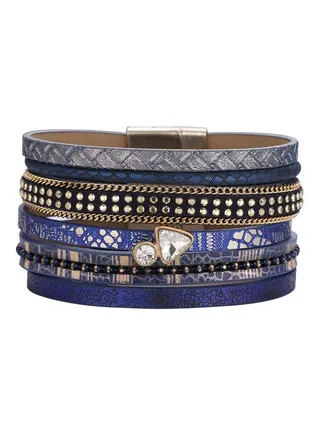 Multi-Layer Stone Studded Bracelet 
