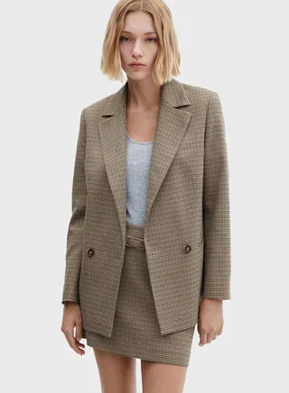 Checked Tailored Blazer 