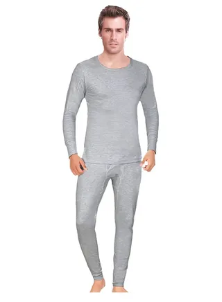 Mens Cotton Interlock Thermal Full Body 2pc Set 