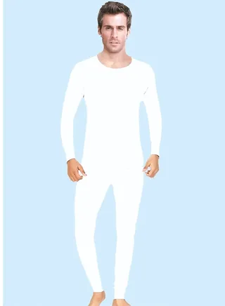 Mens Cotton Interlock Thermal Full Body 2pc Set 