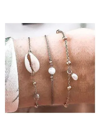 3-Piece Imitation Pearl Fashion Bracelets 