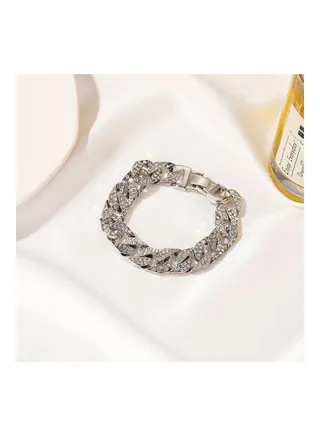Simple Rhinestone Fashion Bracelet 