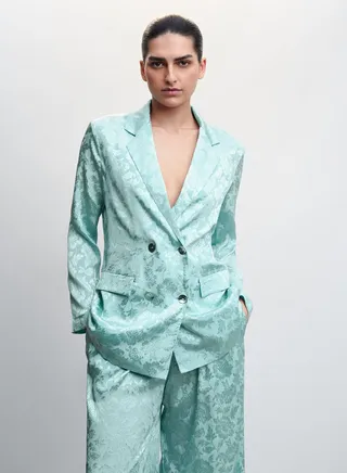 Printed Tailored Blazer 