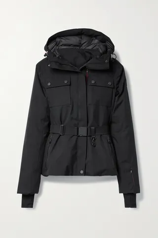 Erin Snow - + Net Sustain Diana Hooded Belted Recycled Ski Jacket - Black