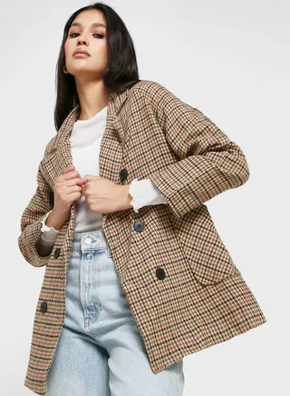 Checkered Blazer 