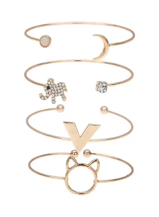 4-Piece Fashion Bracelets Set 