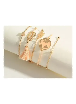 5-Piece Fashionable Bracelets 