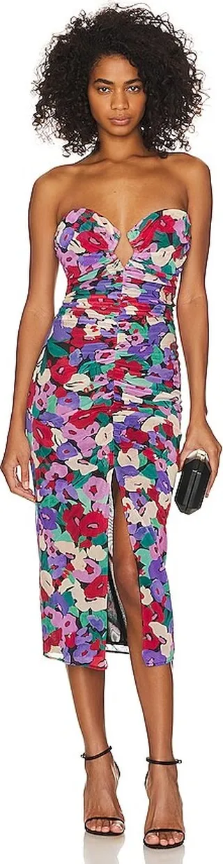 Sorin Diamond Cutout Midi Dress