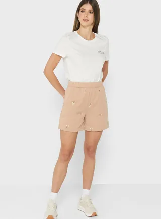 High Waist Sweat Shorts 